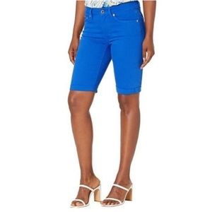 Lauren Ralph LaurenMid-Rise Denim Bermuda Shorts